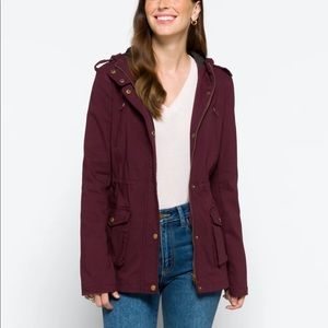 Burgundy Lightweight jacket made by Kensie